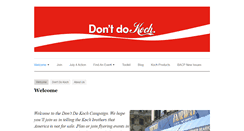 Desktop Screenshot of dontdokoch.org